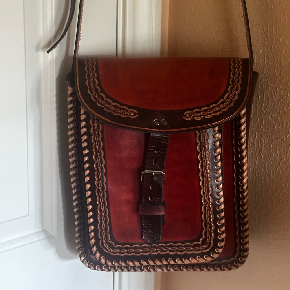 Mexican Leather Crossbody Bag